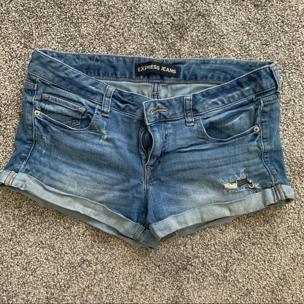 Express shorts light denim